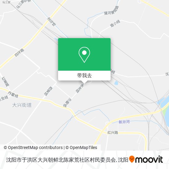 沈阳市于洪区大兴朝鲜北陈家荒社区村民委员会地图