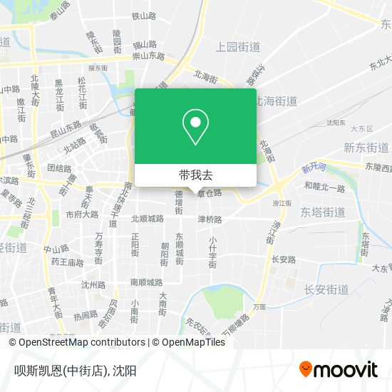 呗斯凯恩(中街店)地图
