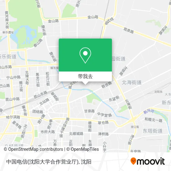 中国电信(沈阳大学合作营业厅)地图
