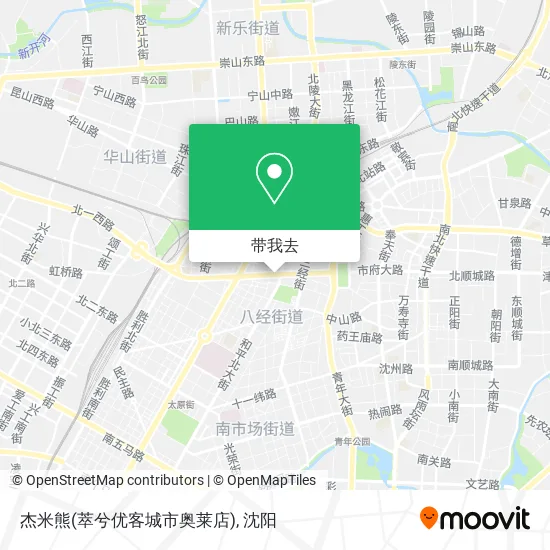 杰米熊(萃兮优客城市奥莱店)地图