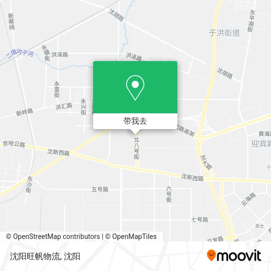 沈阳旺帆物流地图