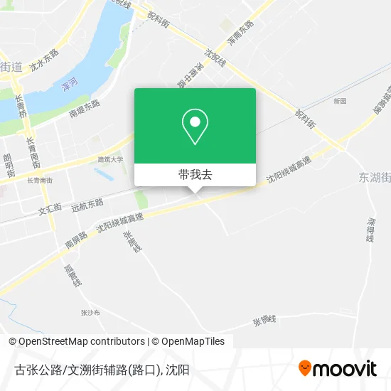 古张公路/文溯街辅路(路口)地图