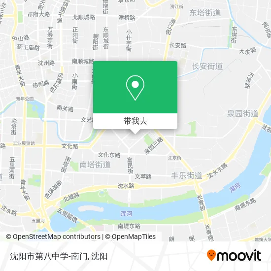 沈阳市第八中学-南门地图