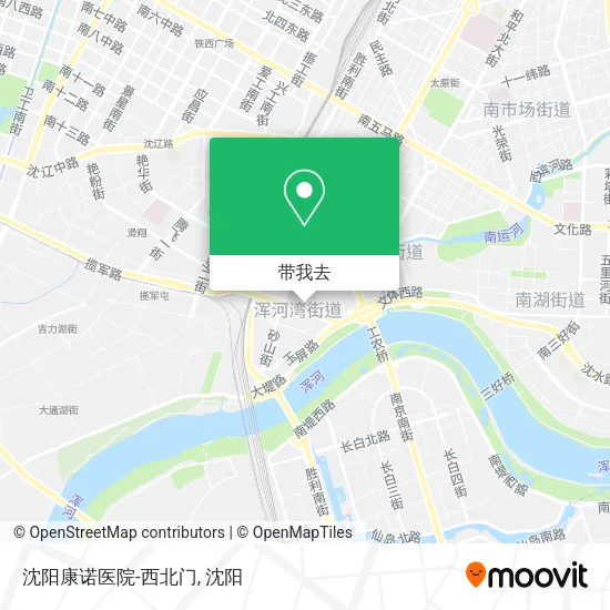 沈阳康诺医院-西北门地图