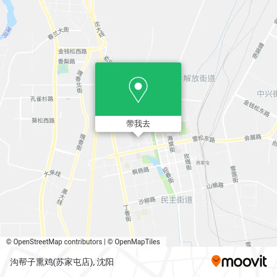 沟帮子熏鸡(苏家屯店)地图