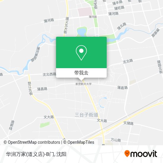 华润万家(道义店)-B门地图
