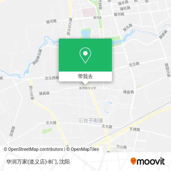华润万家(道义店)-B门地图