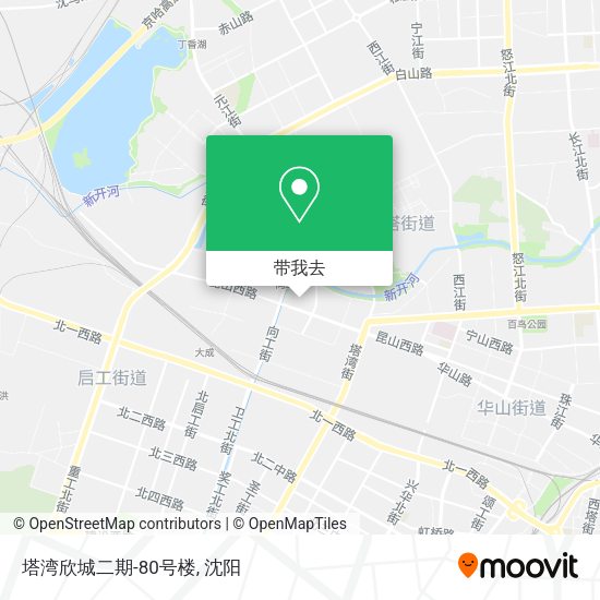 塔湾欣城二期-80号楼地图