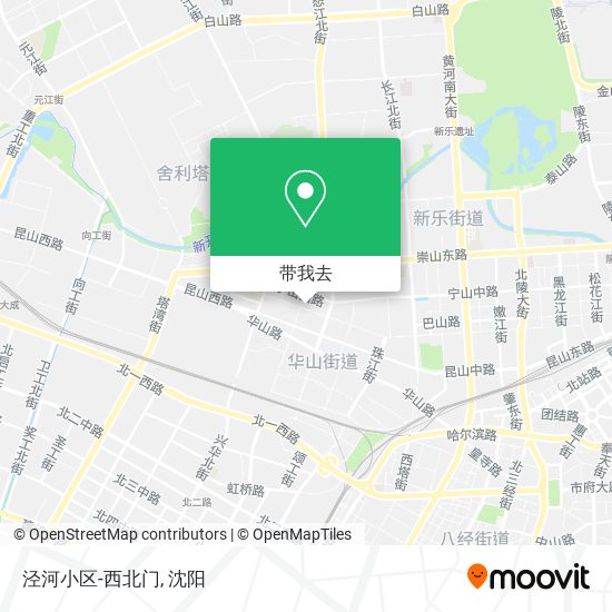 泾河小区-西北门地图