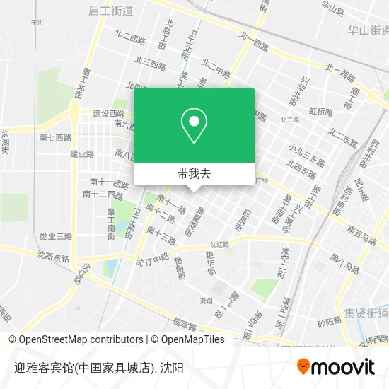 迎雅客宾馆(中国家具城店)地图