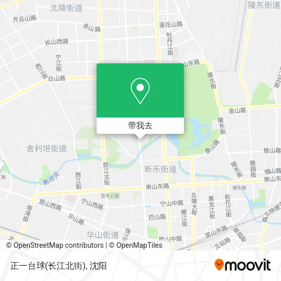 正一台球(长江北街)地图