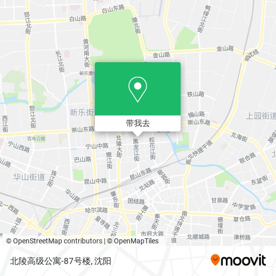 北陵高级公寓-87号楼地图