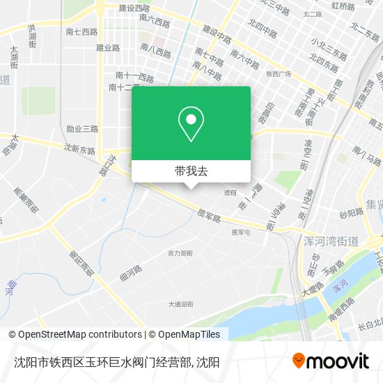 沈阳市铁西区玉环巨水阀门经营部地图