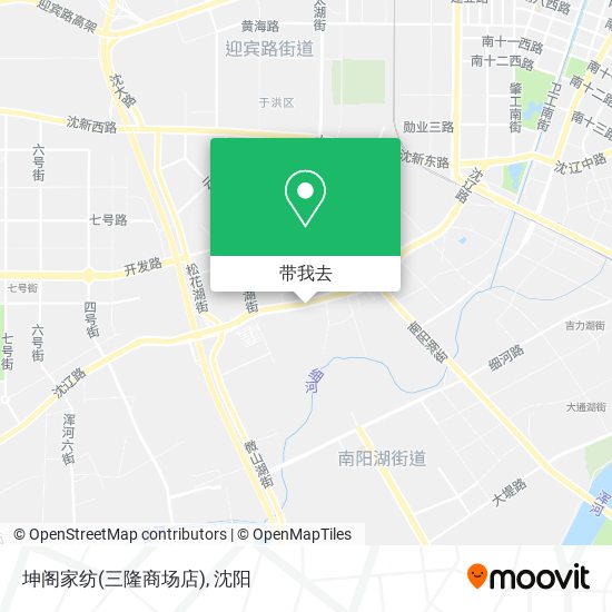 坤阁家纺(三隆商场店)地图