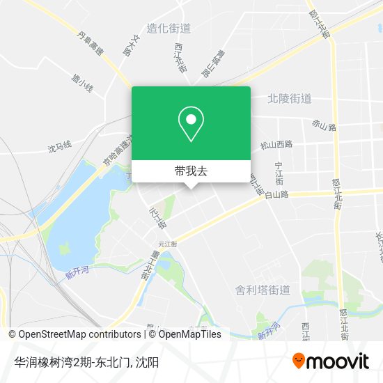 华润橡树湾2期-东北门地图