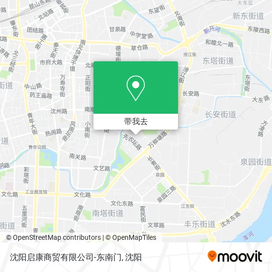 沈阳启康商贸有限公司-东南门地图