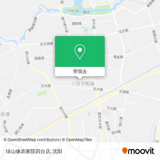 绿山缘农家院四台店地图