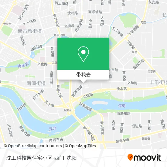 沈工科技园住宅小区-西门地图