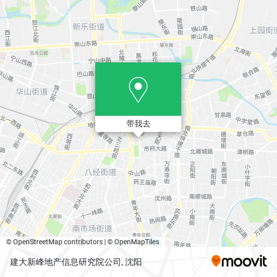 建大新峰地产信息研究院公司地图