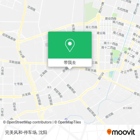 完美风和-停车场地图