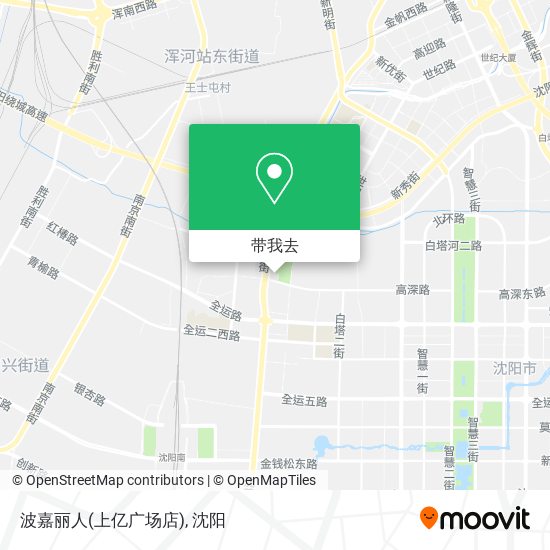 波嘉丽人(上亿广场店)地图