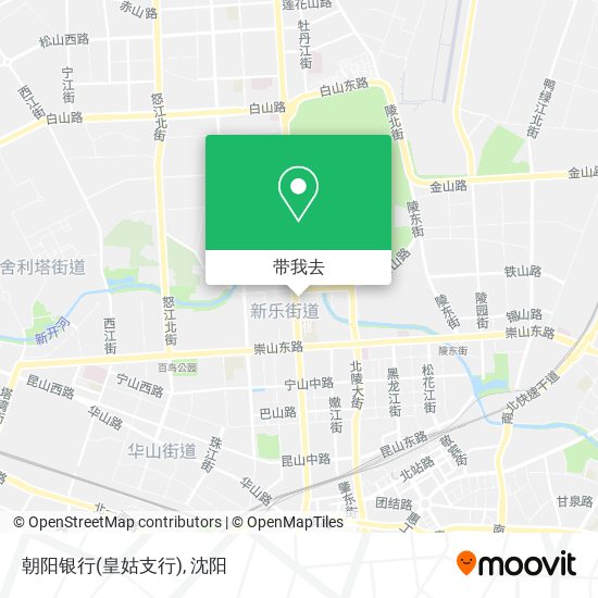 朝阳银行(皇姑支行)地图