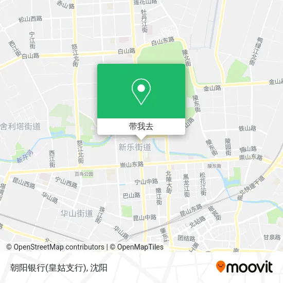 朝阳银行(皇姑支行)地图