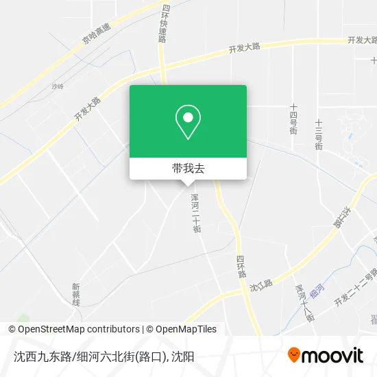 沈西九东路/细河六北街(路口)地图