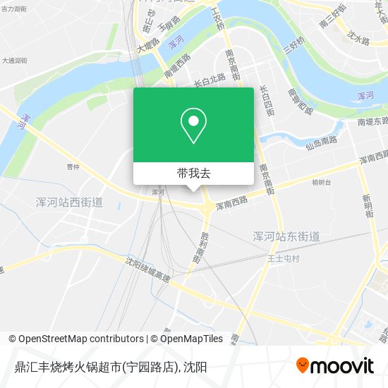 鼎汇丰烧烤火锅超市(宁园路店)地图