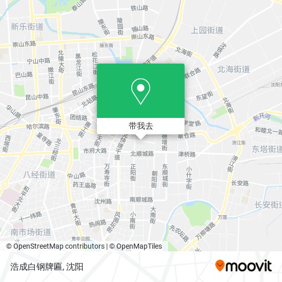 浩成白钢牌匾地图