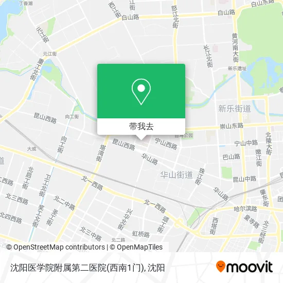 沈阳医学院附属第二医院(西南1门)地图