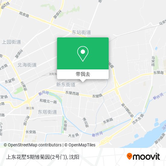 上东花墅5期雏菊园(2号门)地图