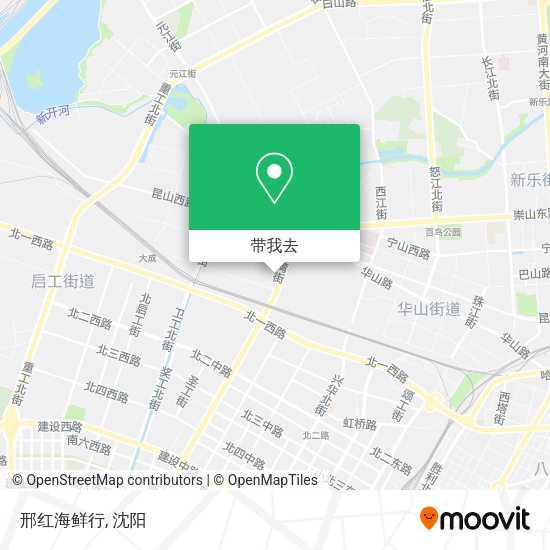 邢红海鲜行地图