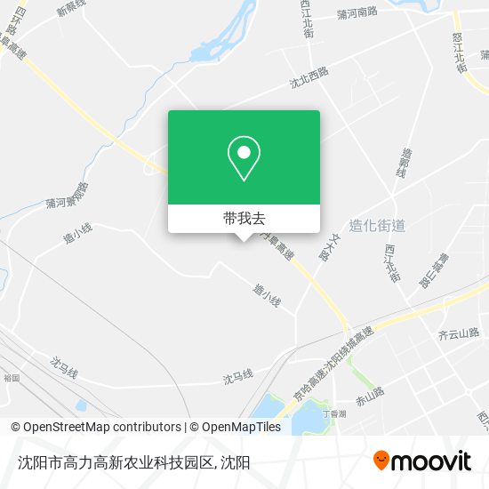 沈阳市高力高新农业科技园区地图