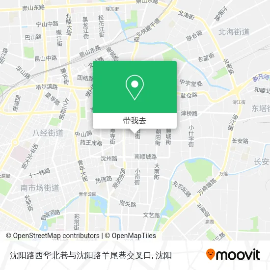 沈阳路西华北巷与沈阳路羊尾巷交叉口地图