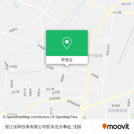 浙江佳和仪表有限公司驻东北办事处地图