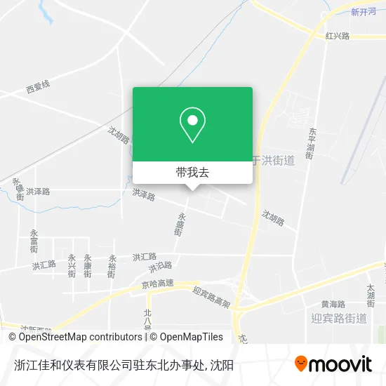 浙江佳和仪表有限公司驻东北办事处地图