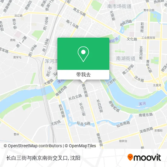 长白三街与南京南街交叉口地图