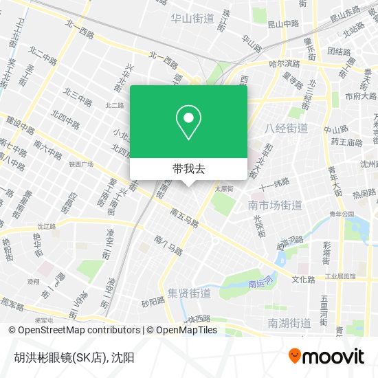 胡洪彬眼镜(SK店)地图