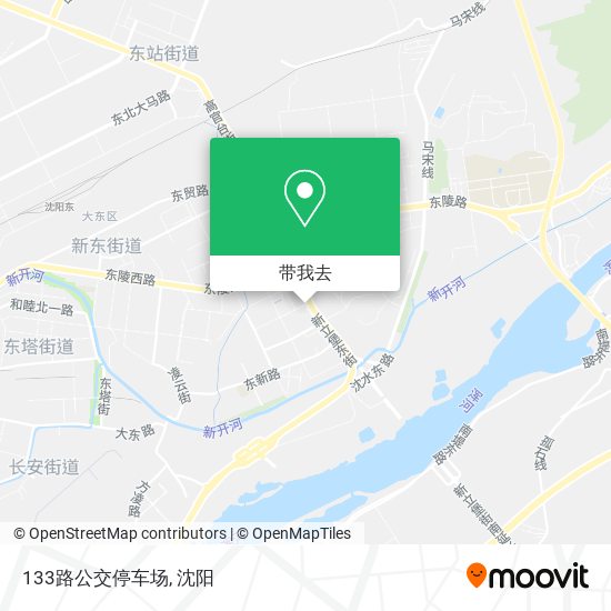 133路公交停车场地图