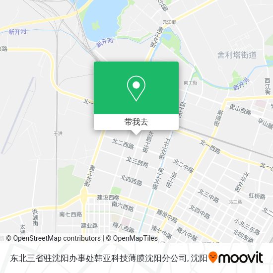 东北三省驻沈阳办事处韩亚科技薄膜沈阳分公司地图