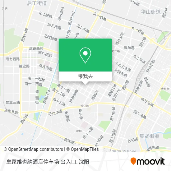 皇家维也纳酒店停车场-出入口地图