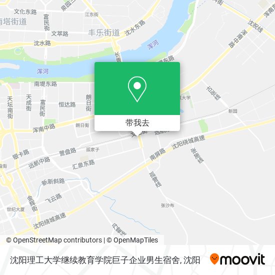 沈阳理工大学继续教育学院巨子企业男生宿舍地图