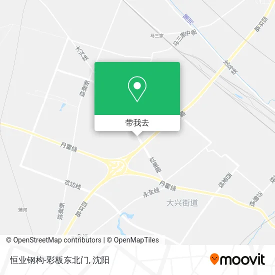 恒业钢构-彩板东北门地图