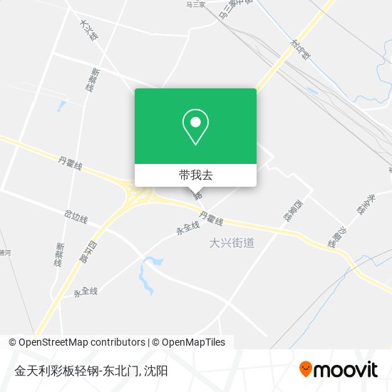 金天利彩板轻钢-东北门地图