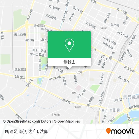 鸥迪足道(万达店)地图