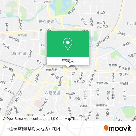 上橙全球购(华府天地店)地图
