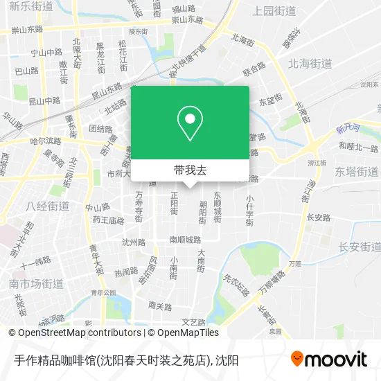 手作精品咖啡馆(沈阳春天时装之苑店)地图