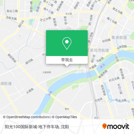 阳光100国际新城-地下停车场地图