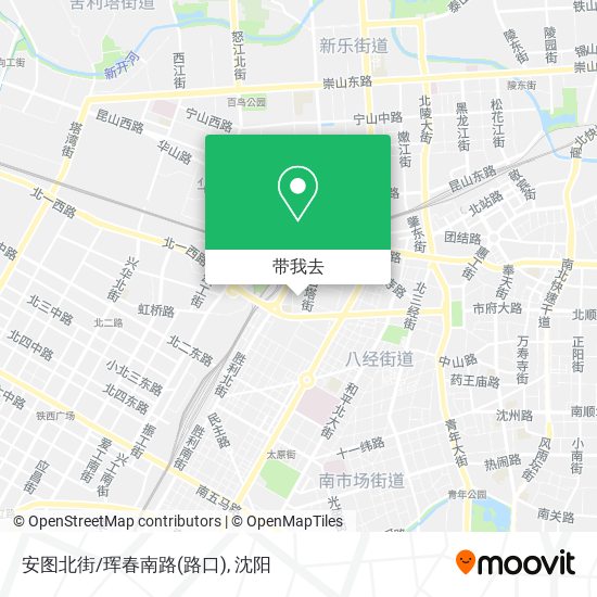 安图北街/珲春南路(路口)地图